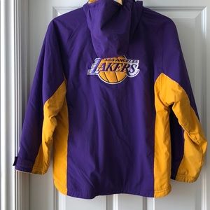 lakers rain jacket